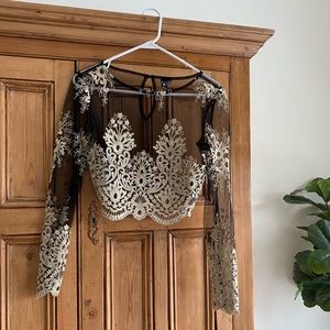 Windsor See-Through Formal Blouse Top